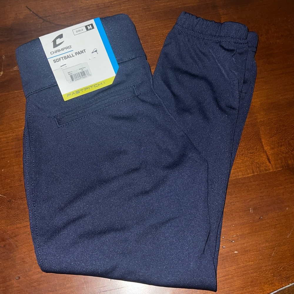 Girls navy blue softball pants